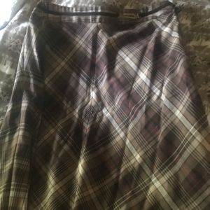 Jones wear studio a-line plaid skirt